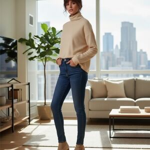 Shein Cream Turtle Neck